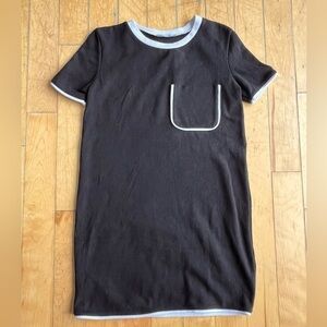 Zara Trafaluc Black and White T-Shirt Dress Size Small